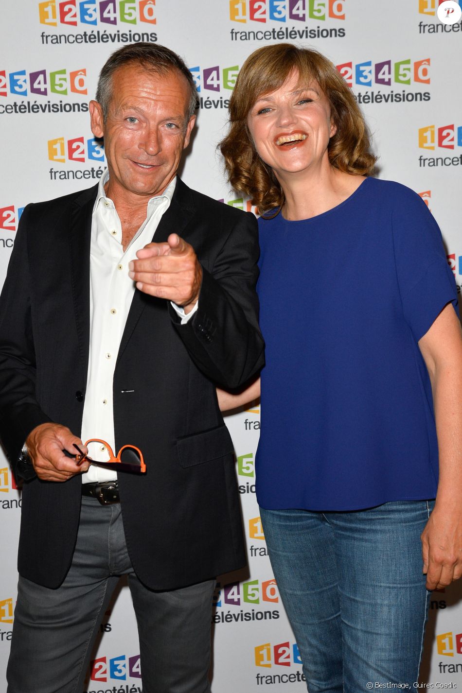 Qui Est Le Compagnon De Valérie Maurice Laurent Bignolas et Valérie Maurice lors du photocall de la