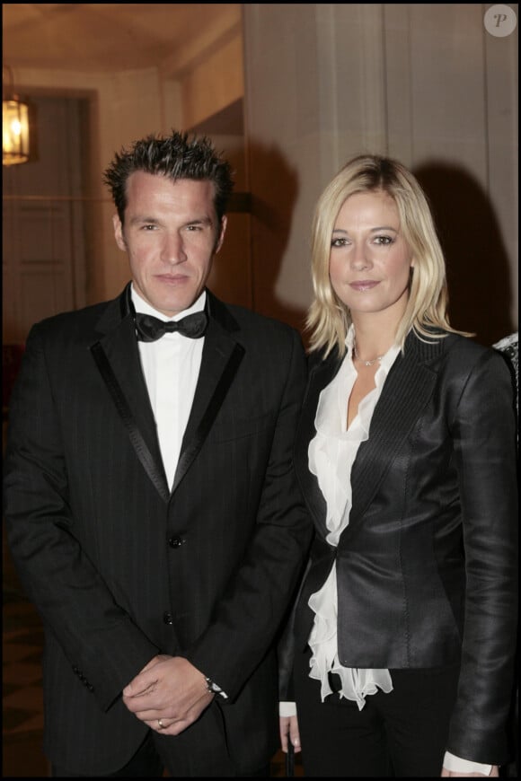 Benjamin Castaldi et Flavie Flament lors d'une soirée au château de Versailles, le 30 janvier 2006