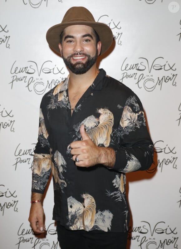 Kendji Girac - Photocall - Concert caritatif "Leurs Voix pour l'Espoir" au profit de la recherche contre le cancer du pancréas, créé et présenté par L. Cholewa à l'Olympia à Paris, le 7 octobre 2019. © Marc Ausset-Lacroix - Pierre Perusseau / Bestimage