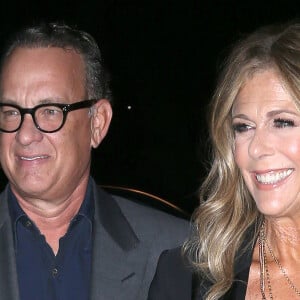 Tom Hanks, Rita Wilson - People à la sortie de la soirée Tom Ford à New York le 5 septembre 2018