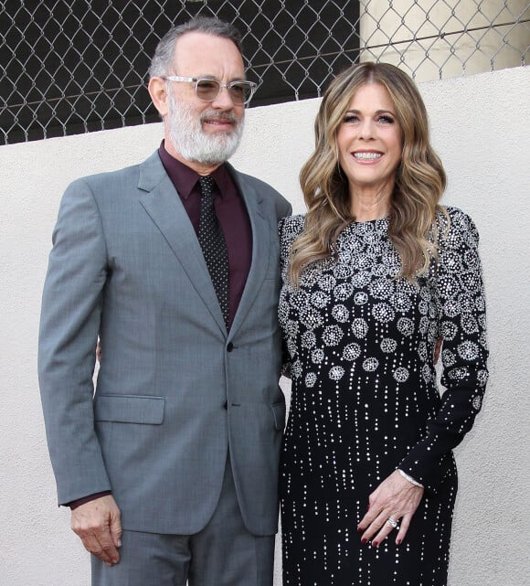 Tom Hanks et sa femme Rita Wilson - Rita Wilson reçoit son étoile sur le Walk Of Fame à Hollywood, Los Angeles, le 29 mars 2019