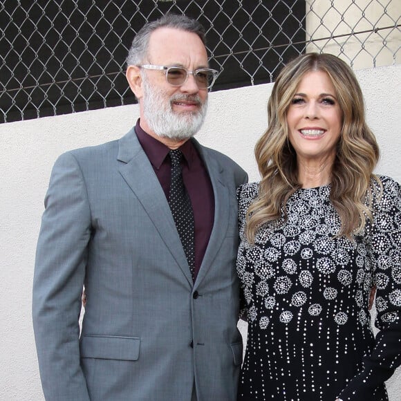 Tom Hanks et sa femme Rita Wilson - Rita Wilson reçoit son étoile sur le Walk Of Fame à Hollywood, Los Angeles, le 29 mars 2019