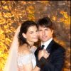 Photo officielle du mariage de Tom Cruise et Katie Holmes, en 2006.
