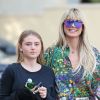 Heidi Klum et sa fille Hélène, 15 ans, arrivent aux studios de l'émission "America's Got Talent" à Los Angeles. Le mannequin de 46 ans est membre du jury de l'édition 2020 des Champions.