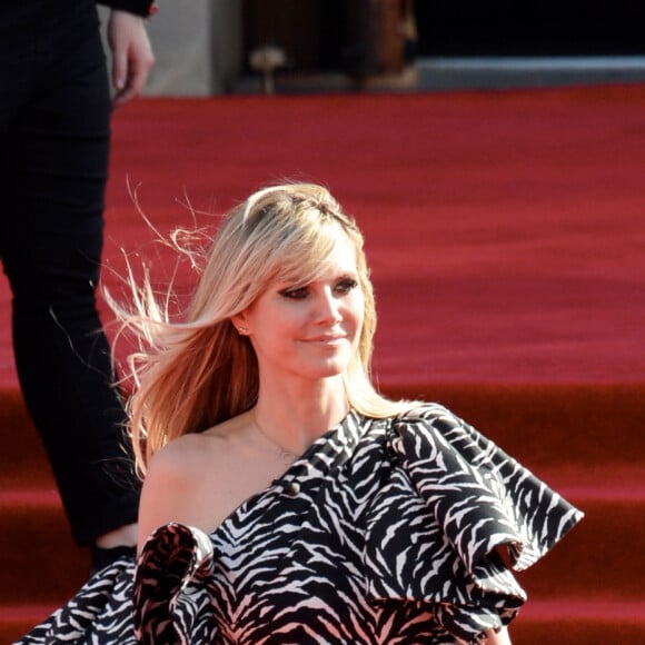 Heidi Klum arrive à l'enregistrement de l'émission America's got talent à Los Angeles le 4 mars 2020.
