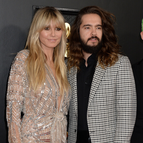 Tom Kaulitz et sa femme Heidi Klum - 62ème soirée annuelle des Grammy Awards à Los Angeles, le 26 janvier 2020.