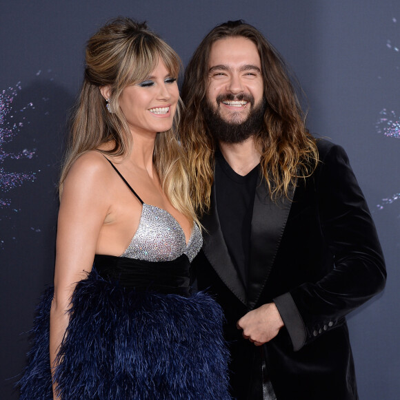 Heidi Klum et son mari Tom Kaulitz à la 47ème soirée annuelle des American Music Awards au théâtre Microsoft à Los Angeles, le 24 novembre 2019