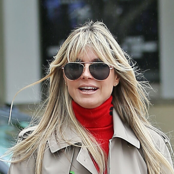 Heidi Klum arrive à l'émission America's got Talent à Los Angeles, le 10 mars 2020 Heidi Klum at America's got Talent in Los Angeles.