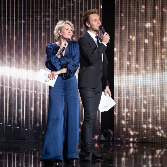 Sophie Davant, Cyril Féraud - 35ème cérémonie des Victoires de la musique à la Seine musicale de Boulogne-Billancourt, le 14 février 2020. © Cyril Moreau/Bestimage