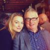Sophia Myles et son père en août 2017.