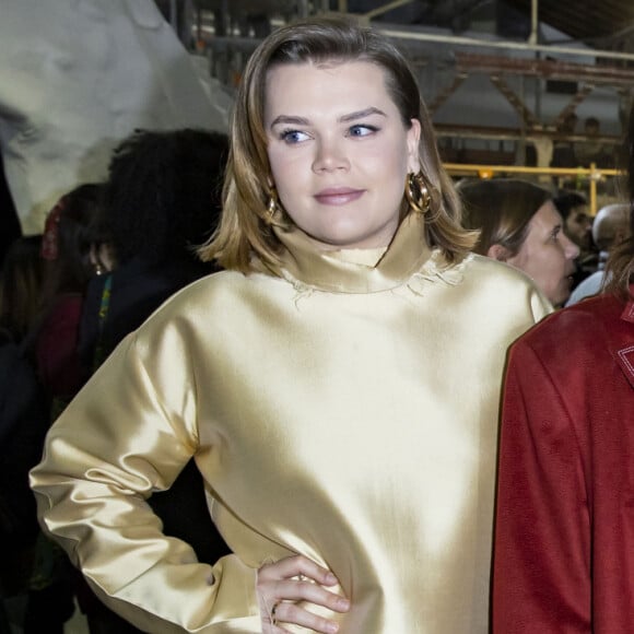 La princesse Stéphanie de Monaco et ses filles, Camille Gottlieb et la styliste Pauline Ducruet lors du défilé de mode prêt-à-porter "Alter" automne-hiver 2020/2021 lors de la semaine de la mode à Paris, France, le 25 février 2020. © Olivier Borde/Bestimage