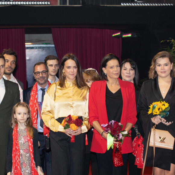 Exclusif - Marie et Louis Ducruet, Linoué Ducruet, Pauline Ducruet, la princesse Stéphanie de Monaco et Camille Gottlieb - Dernière représentation suivie de la remise des prix de la 9ème édition de la "New Generation" à Monaco le 2 février 2020.© Olivier HuitelPRM/Bestimage
