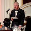 Le prince Charles, prince de Galles, assiste à un dîner organisé au profit des pompiers australiens à Londres, le 12 mars 2020.
