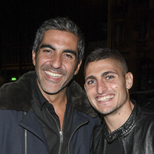 Exclusif - Ary Abittan et Marco Verratti - Arrivées et sorties au Lutetia "Pop Up" club où Cindy Bruna célèbre ses 25 ans, Paris le 28 septembre 2019. © Perusseau - Da Silva / Bestimage