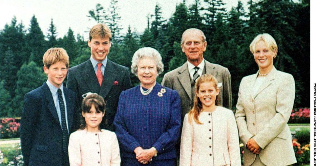 La reine Elizabeth II, son mari le prince Philip et leurs ...