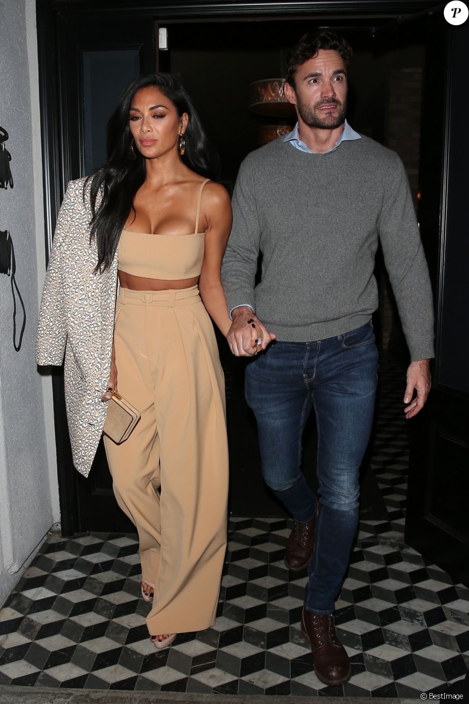 Nicole Scherzinger et son nouveau compagnon Thom Evans quittent le