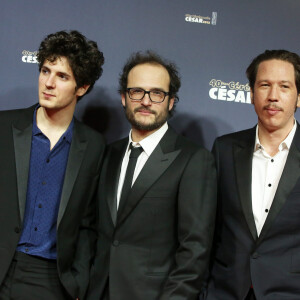 Vincent Lacoste, Thomas Lilti et Reda Kateb - Photocall de la 40e cérémonie des César au théâtre du Châtelet à Paris. Le 20 février 2015.