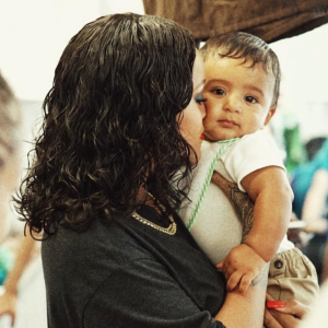 Rihanna et le fils de DJ Khaled, Asahd. Juin 2017.