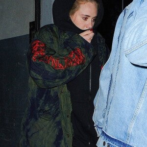 Exclusif - Adele va dîner au restaurant Via Carota. New York, le 29 mars 2019.