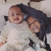 Les fils de Kim Kardashian et Kanye West, Psalm et Saint West. Mars 2020.