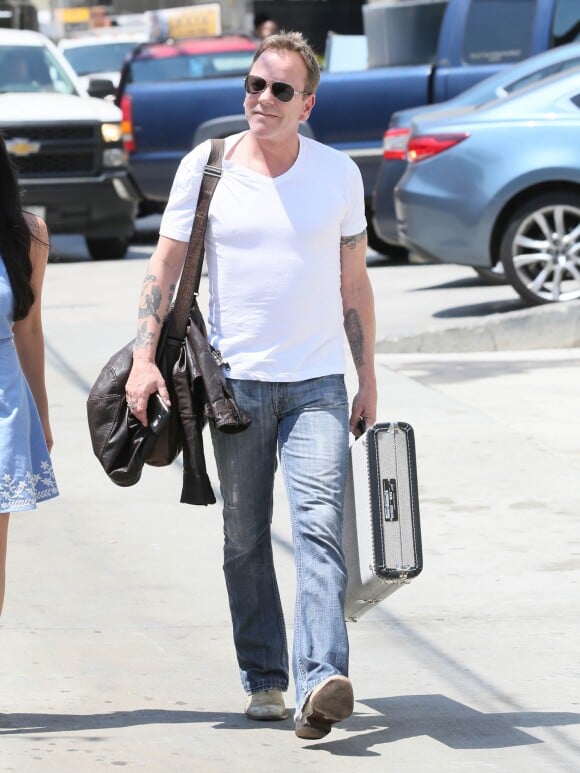 Kiefer Sutherland se promène à Los Angeles, le 24 août 2016.