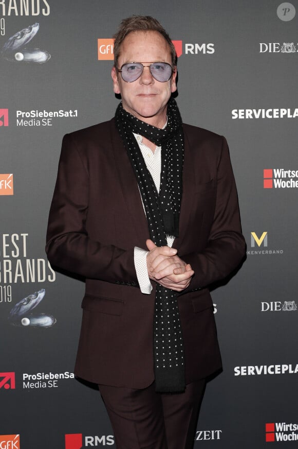 Kiefer Sutherland au photocall des "Best Brands Awards 2019" à Munich, le 20 février 2019.