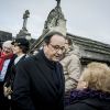 François Hollande - Commémoration de la mort de François Mitterrand à Jarnac. Le 8 janvier 2020 © Renaud Joubert / Panoramic / Bestimage