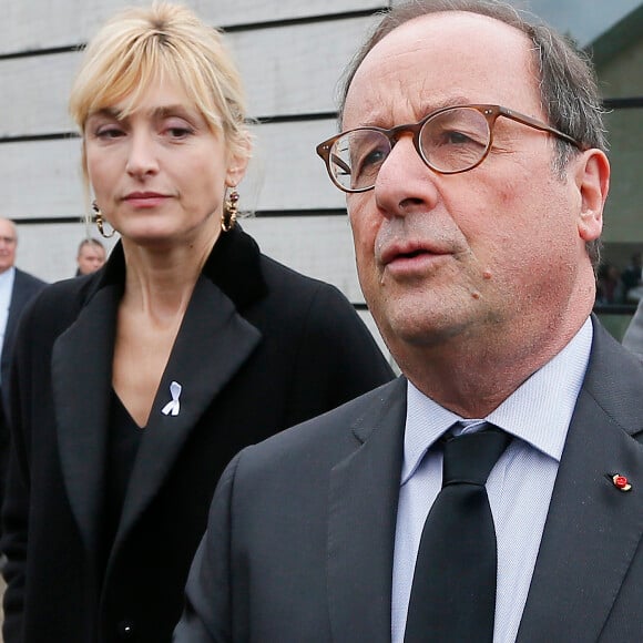 François Hollande et sa compagne Julie Gayet - Claude Chirac, son mari Frédéric Salat-Baroux et son fils Martin Rey-Chirac se sont rendus au musée du président Jacques Chirac de Sarran en Corrèze le 5 octobre 2019. © Patrick Bernard/Bestimage