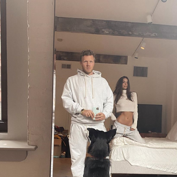 Emily Ratajkowski et son mari Sebastian Bear-McClard. Mars 2019.