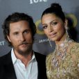 Matthew McConaughey et sa femme Camila Alves à la première de "Gold" à New York le 17 janvier 2017.