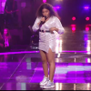 Toni lors des K.O de "The Voice" - Talent de Amel Bent. Émission du samedi 11 avril 2020, TF1