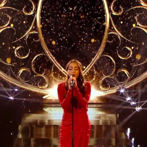 Rita lors des K.O de "The Voice" - Talent de Amel Bent. Émission du samedi 11 avril 2020, TF1