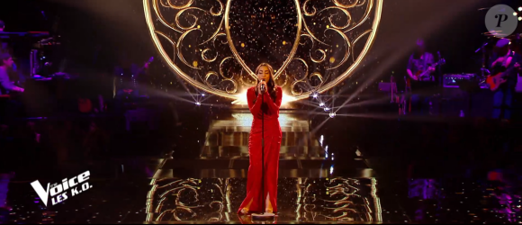 Rita lors des K.O de "The Voice" - Talent de Amel Bent. Émission du samedi 11 avril 2020, TF1