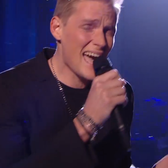 Terence lors des K.O de "The Voice" - Talent de Amel Bent. Émission du samedi 11 avril 2020, TF1