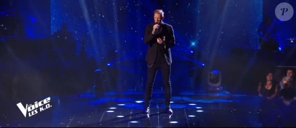 Terence lors des K.O de "The Voice" - Talent de Amel Bent. Émission du samedi 11 avril 2020, TF1