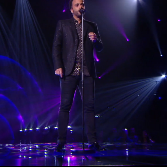 Ryadh lors des K.O de "The Voice" - Talent de Amel Bent. Émission du samedi 11 avril 2020, TF1