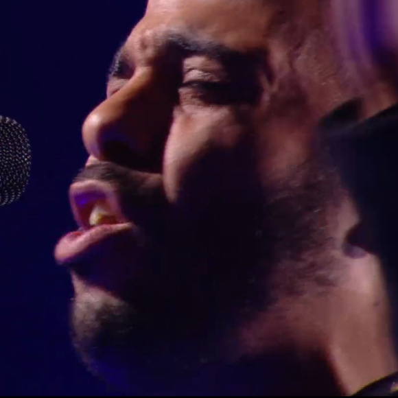 Ryadh lors des K.O de "The Voice" - Talent de Amel Bent. Émission du samedi 11 avril 2020, TF1