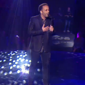 Ryadh lors des K.O de "The Voice" - Talent de Amel Bent. Émission du samedi 11 avril 2020, TF1