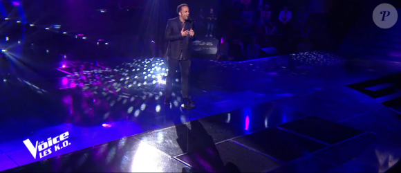 Ryadh lors des K.O de "The Voice" - Talent de Amel Bent. Émission du samedi 11 avril 2020, TF1