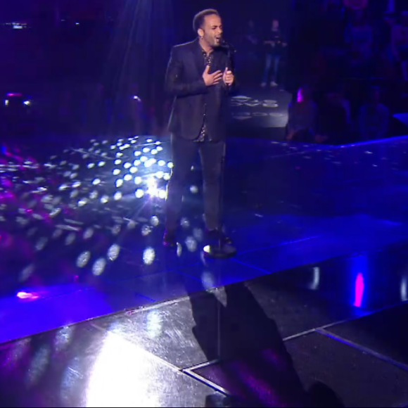 Ryadh lors des K.O de "The Voice" - Talent de Amel Bent. Émission du samedi 11 avril 2020, TF1