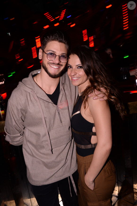 Exclusif - Rayane Bensetti et sa compagne Denitsa Ikonomova - After-party de la finale de l'émission "Danse avec les Stars" (DALS) au VIP ROOM à Paris le 23 Novembre 2019. © Rachid Bellak / Bestimage