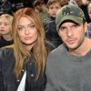 Caroline Receveur et Hugo Philip au match de NBA Game Paris 2020 entre les Bucks de Milwaukee et les Charlotte Hornet à l'AccorHotels Arena à Paris le 24 janvier 2020. © Veeren / Bestimage