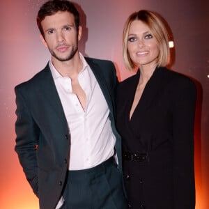 Exclusif - Hugo Philip et sa compagne Caroline Receveur - Soirée de lancement du nouveau parfum Boss "The scent absolute" à l'hôtel Mandarin Oriental à Paris le 13 novembre 2019. © Rachid Bellak/Bestimage