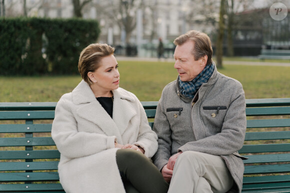 Le grand-duc Henri de Luxembourg et la grande-duchesse Maria Teresa de Luxembourg à Genève en Suisse le 26 janvier 2020.