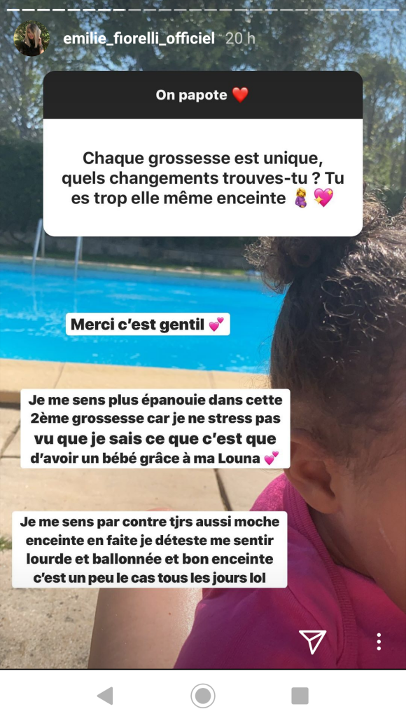Emilie Fiorelli répond aux questions de ses fans sur Instagram, le 14 avril 2020