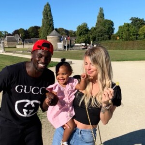 Emilie Fiorelli avec M'Baye Niang et Louna au Zoo, le 15 septembre 2019