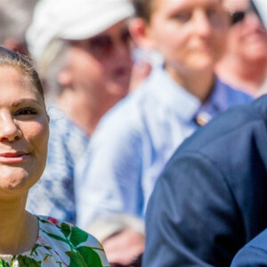 La princesse Victoria de Suède et le prince Daniel lors de la fête nationale dans le parc du palais Haga à Stockholm le 6 juin 2019.