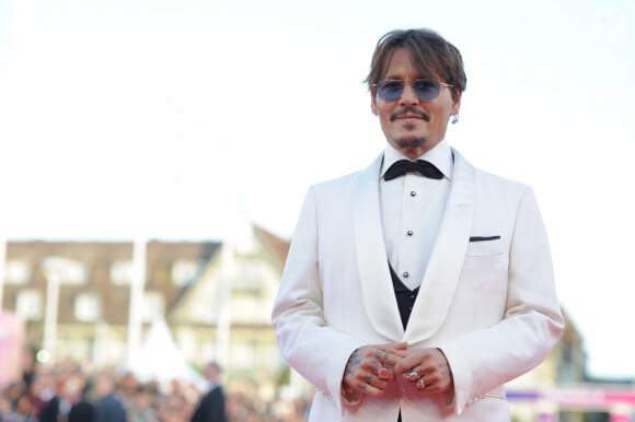 Johnny Depp à la première du film "Waiting For The Barbarians" lors du 45e festival du Cinéma Américain de Deauville, France, le 8 septembre 2019.