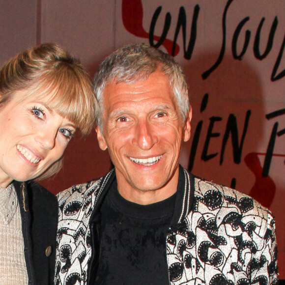 Nagui et sa femme Mélanie Page lors du vernissage de l'exposition consacrée à l'oeuvre et l'imaginaire de Christian Louboutin "l'Exhibitionniste' (L'Exibition[niste]) au Palais de la Porte Dorée, à Paris, France, le 24 février 2020. © Philippe Baldini/Bestimage