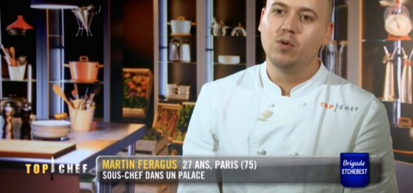 Martin dans "Top Chef 2020" - Candidat dans la brigade de Philippe Etchebest. Emission du mercredi 22 avril 2020, M6